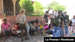 Cubanos detenidos en Honduras. Archivo.