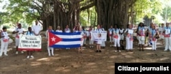 Activistas Parque Gandhi Reporta Cuba Foto Yuri Valle