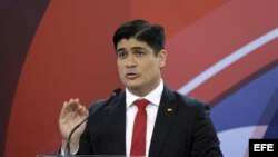 El presidente electo de Casta Rica, Carlos Alvarado.