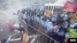 Estudiantes de Hong Kong piden elecciones democráticas 