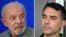 El presidente de Brasil, Luiz Inácio Lula da Silva, y el senador brasileño Flávio Bolsonaro, hijo del expresidente Jair Bolsonaro