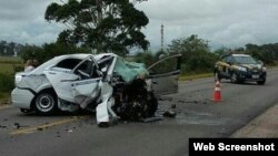 Imagen del accidente publicada por el diario brasileño O'Globo.
