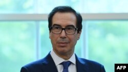 El Secretario del Tesoro de EEUU, Steven Mnuchin. (Olivier DOULIERY / AFP)