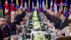 Trump se reúne con 12 líderes del Hemisferio Occidental y aboga para que impidan triunfar al socialismo