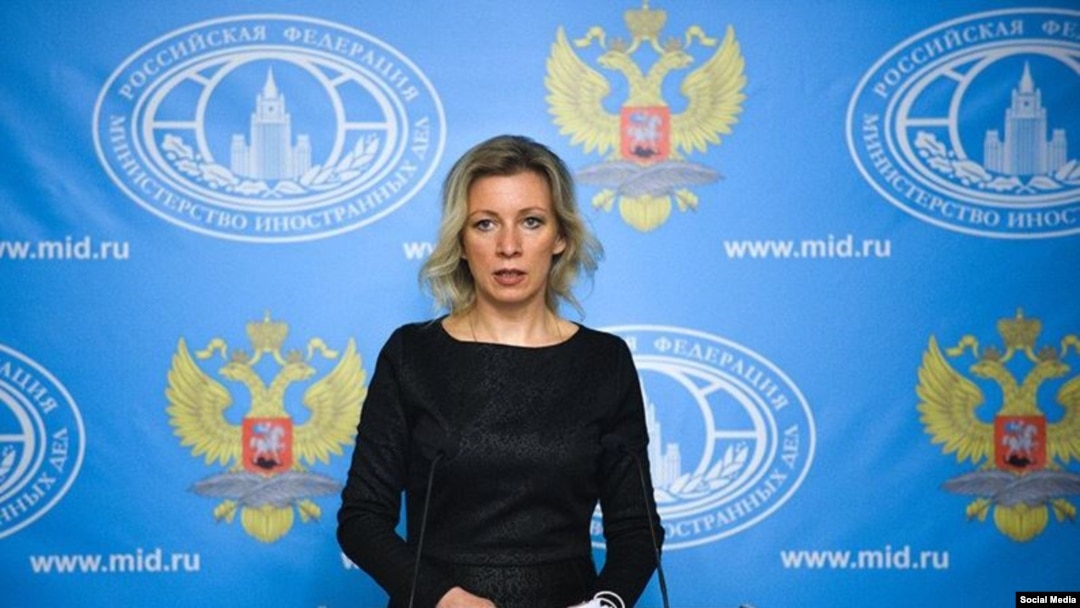 María Zajárova, portavoz del Ministerio de Asuntos Exteriores de Rusia.