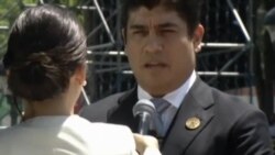 Carlos Alvarado toma juramento como nuevo presidente de Costa Rica