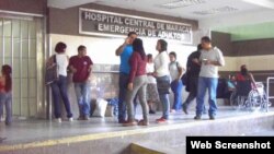 Entrada de emergencias del hospital donde se han producido las muertes, en una imagen del periódico La Patilla.