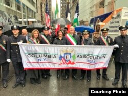 Desfile de policías en NY por el Día de Colón