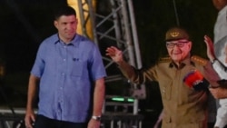 Raúl Castro y su nieto Raúl Guillermo Rodríguez Castro