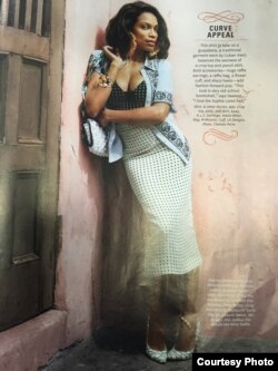 Rosario Dawson en la revista "O".