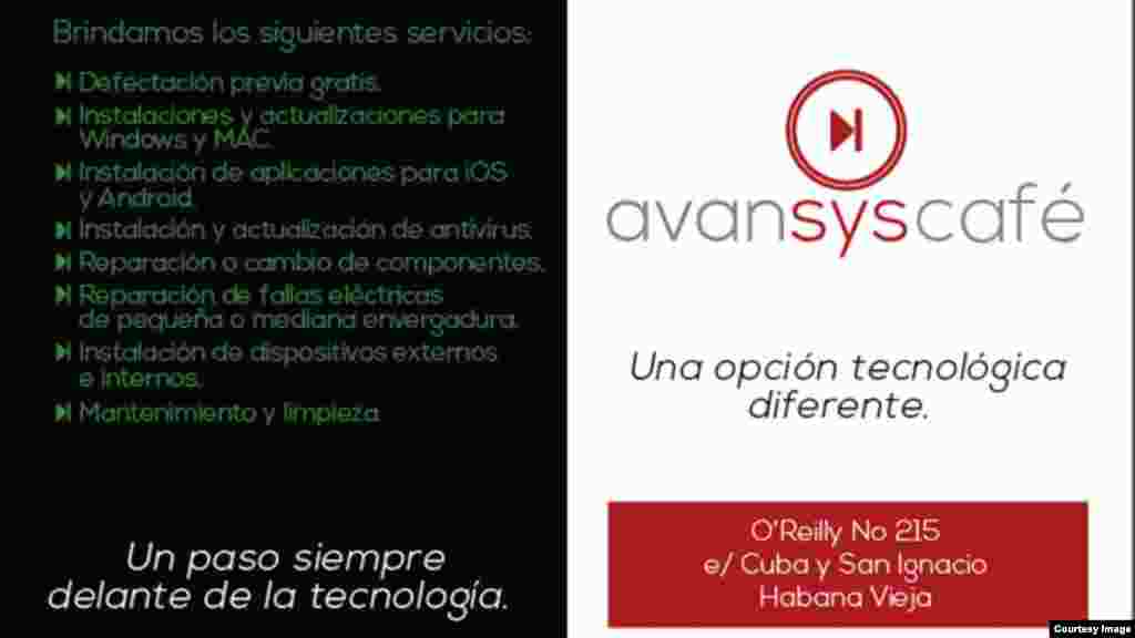 Lista de los servicios que provee el taller Avansys