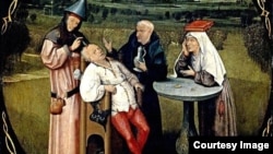 "Extracción de la piedra de la locura", por Hieronymous Bosh, El Bosco (1450-1516)
