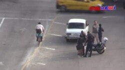 El paro de los choferes privados en la Habana