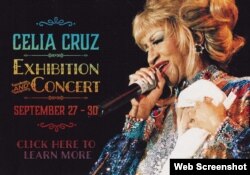 Cartel promocional de las actividades en homenaje a Celia Cruz. (Woodlawn Cementery and Conservancy)