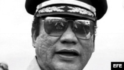 Foto de archivo del exdictador panameño Manuel Antonio Noriega tomada en Ciudad de Panamá en 1985.