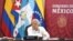 López Obrador durante la cumbre migratoria en Palenque, Chiapas. (Presidencia de México/Handout via REUTERS