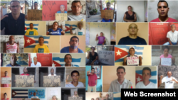 Combinación de fotografía de huelguistas de hambre de UNPACU. Foto Cuba Decide