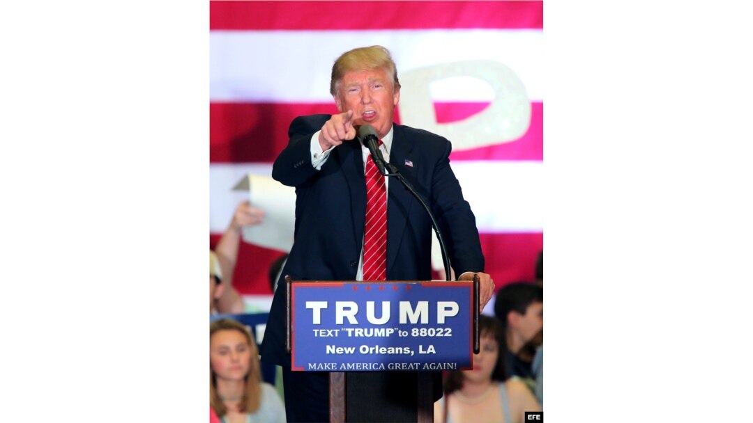 El precandidato republicano, Donald Trump.