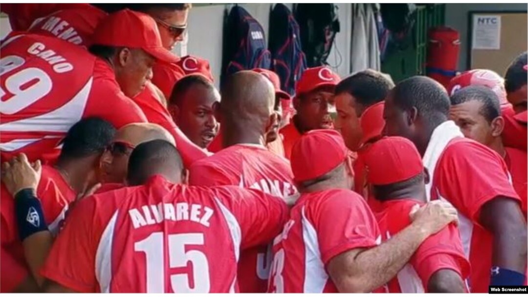 Equipo nacional de béisbol de Cuba.