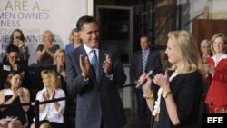 Mitt Romney celebra la victoria