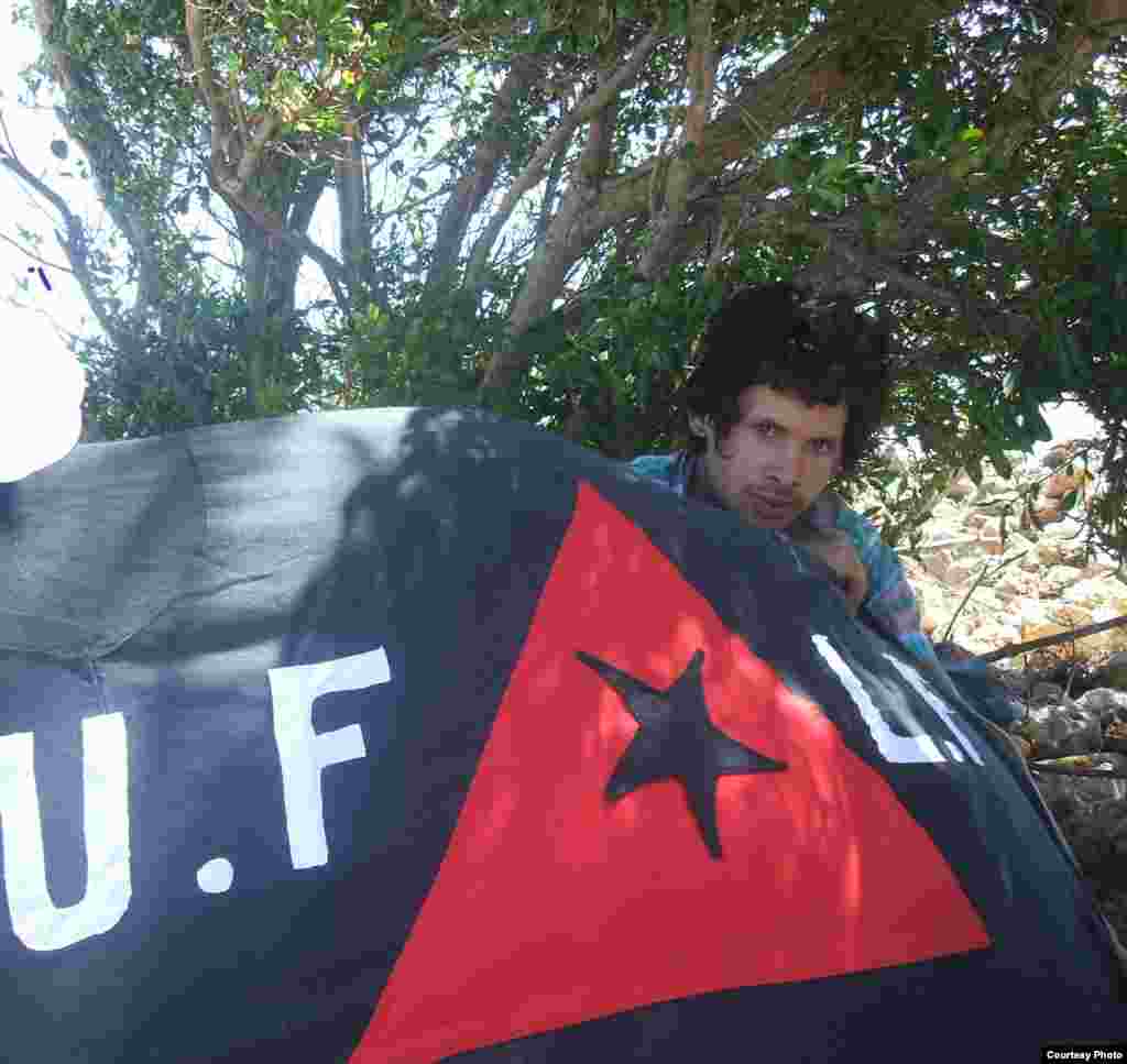 Yuniesky Zapata Martínez, integrante de UFLF en Banes, Holguín, detenido y liberado el 29 de septiembre 2012.