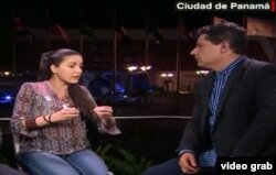 Rosa María Payá denuncia a CNN en Español agresión de turbas oficialistas en Panamá.