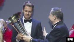 Premio de la FIA al corredor Sebastian Vettel. 