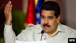 Maduro en reunión de consejos presidenciales en Caracas.