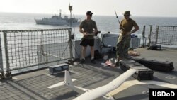 Drones en la Quinta Flota de EE UU. 