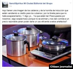 Reporta Cuba. Kit de cocina de inducción que se venderá en Cuba a la población. Foto: Facebook.