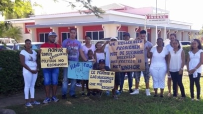 Decisi n de Guyana traba caravana de cubanos varados en Surinam