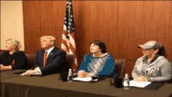 Donald Trump con 4 de las mujeres que acusaron a Bill Clinton