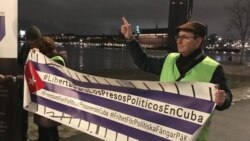 Cubanos en Estocolmo exigen liberación de Denis Solís