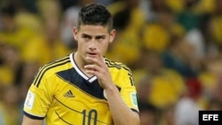 El centrocampista colombiano James Rodríguez.