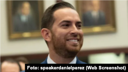 El cubanoamericano Daniel Pérez, presidente saliente de la Cámara de Representantes de Florida
