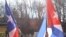 Bandera de Cuba y Puerto Rico. 