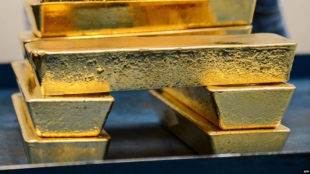 Lingotes de oro.