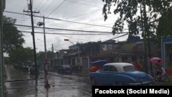 Las lluvias afectan ya el extremo occidental de Cuba a medida que se acerca la tormenta Helene. (Facebook Canal Habana)