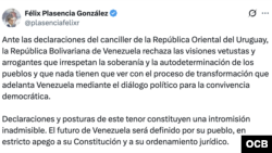 Felix Plasencia González, canciller venezolano