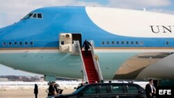 Archivo - Avión presidencial Air Force One 