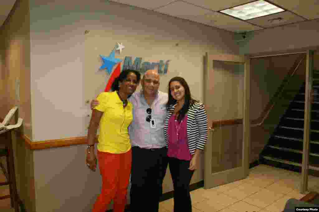 Con la cubana Melba Almeida, trabajadora social en Estocolmo 