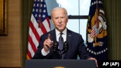 La presidenta de la Cámara de Representantes, Nancy Pelosi, invitó a Biden a hablar sobre la "visión para abordar los desafíos y oportunidades de este momento histórico", en un discurso que llega cuando el presidente cumple 100 días en el cargo. [Archivo]