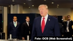 "Ayudaremos a Cuba", respondió el presidente de Estados Unidos, Donald Trump, a periodistas de Martí Noticias