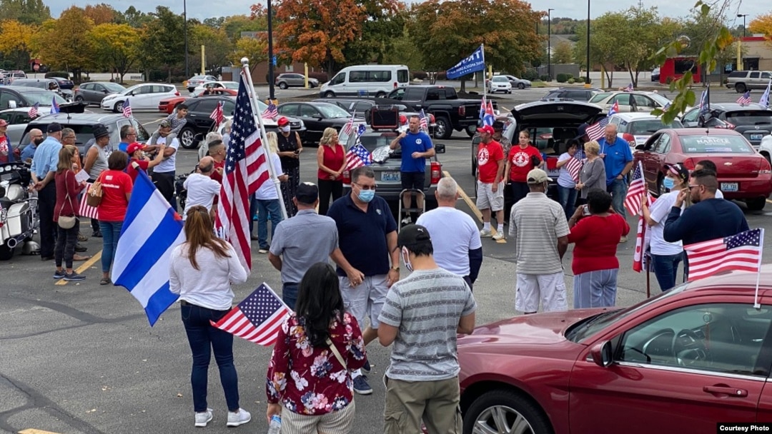 Son muchos los cubanos en Kentucky que respaldan a Donald Trump. Imagen tomada del diario, El Kentubano.