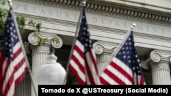 Vista del Departamento del Tesoro de los Estados Unidos. 