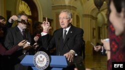 El líder de la mayoría en el Senado, el demócrata por Nevada, Harry Reid