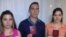 Los odontólogos cubanos Raquel Lobato, Oddy Ginarte y Martha Martín no pudieron volar de Colombia a EEUU al ser bloqueadas sus visas.  