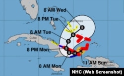 Pronóstico de trayectoria de Oscar. (NHC)