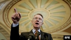 Harry Reid, líder de la mayoría demócrata del Senado de EEUU.