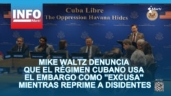  Mike Waltz denuncia que el régimen cubano usa el embargo como "excusa" mientras reprime a disidentes